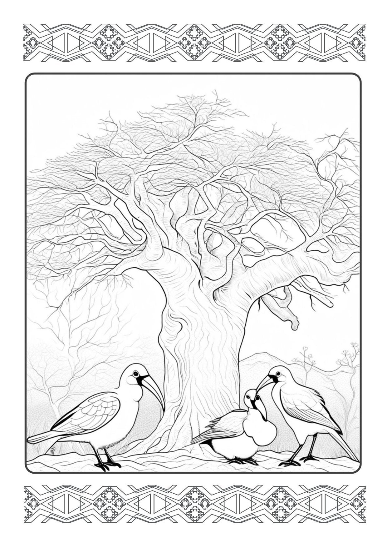 A4 Wild Dawn Colouring Book